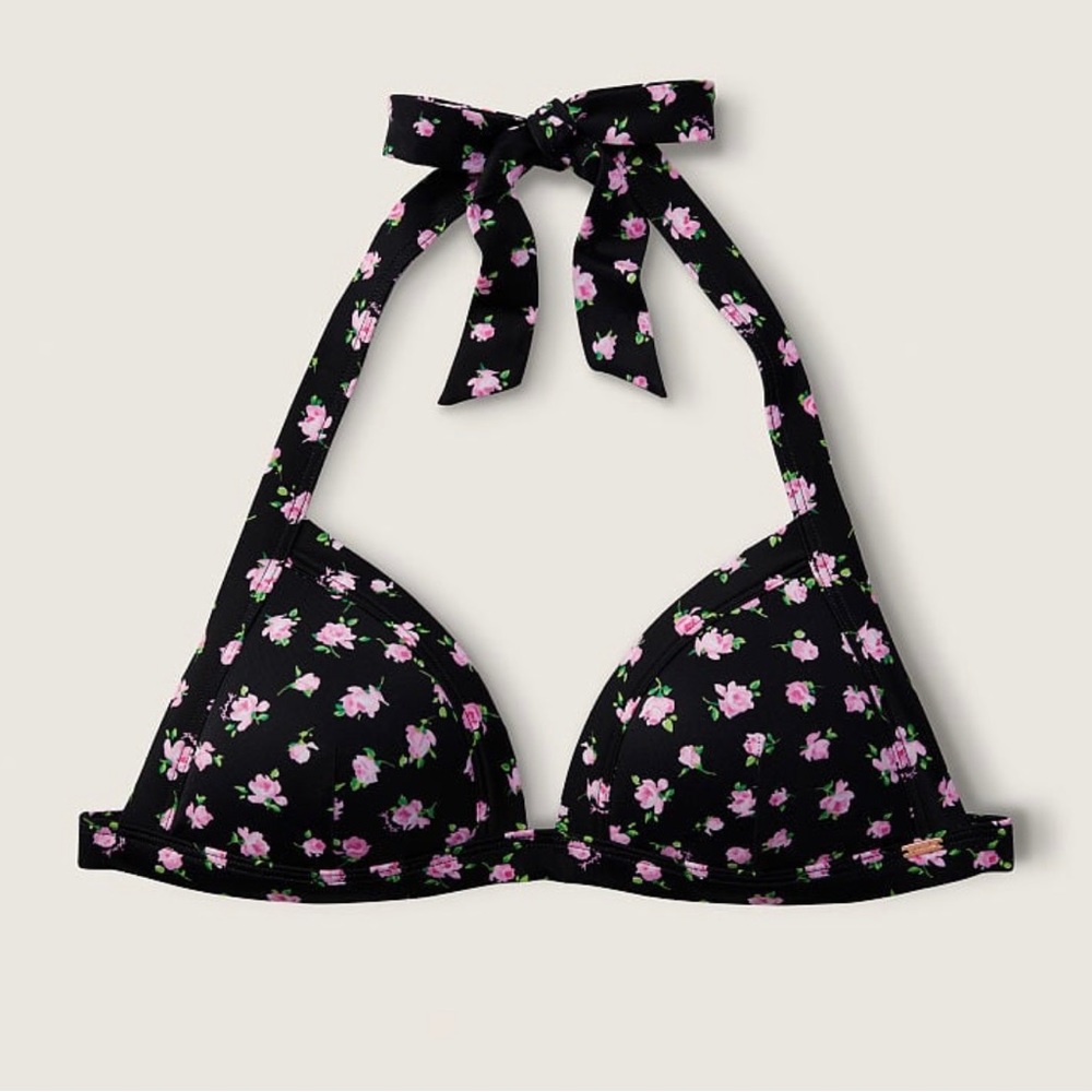 PINK Push Up Triangle Bikini Top